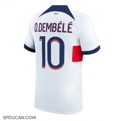 Muški Nogometni Dres Paris Saint-Germain Ousmane Dembele #10 Gostujuci 2023-24 Kratak Rukav